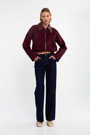 Jayda Jacket - Burgundy