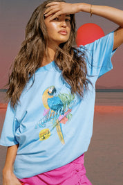 Kalypso Beach Relaxed Tee Blue