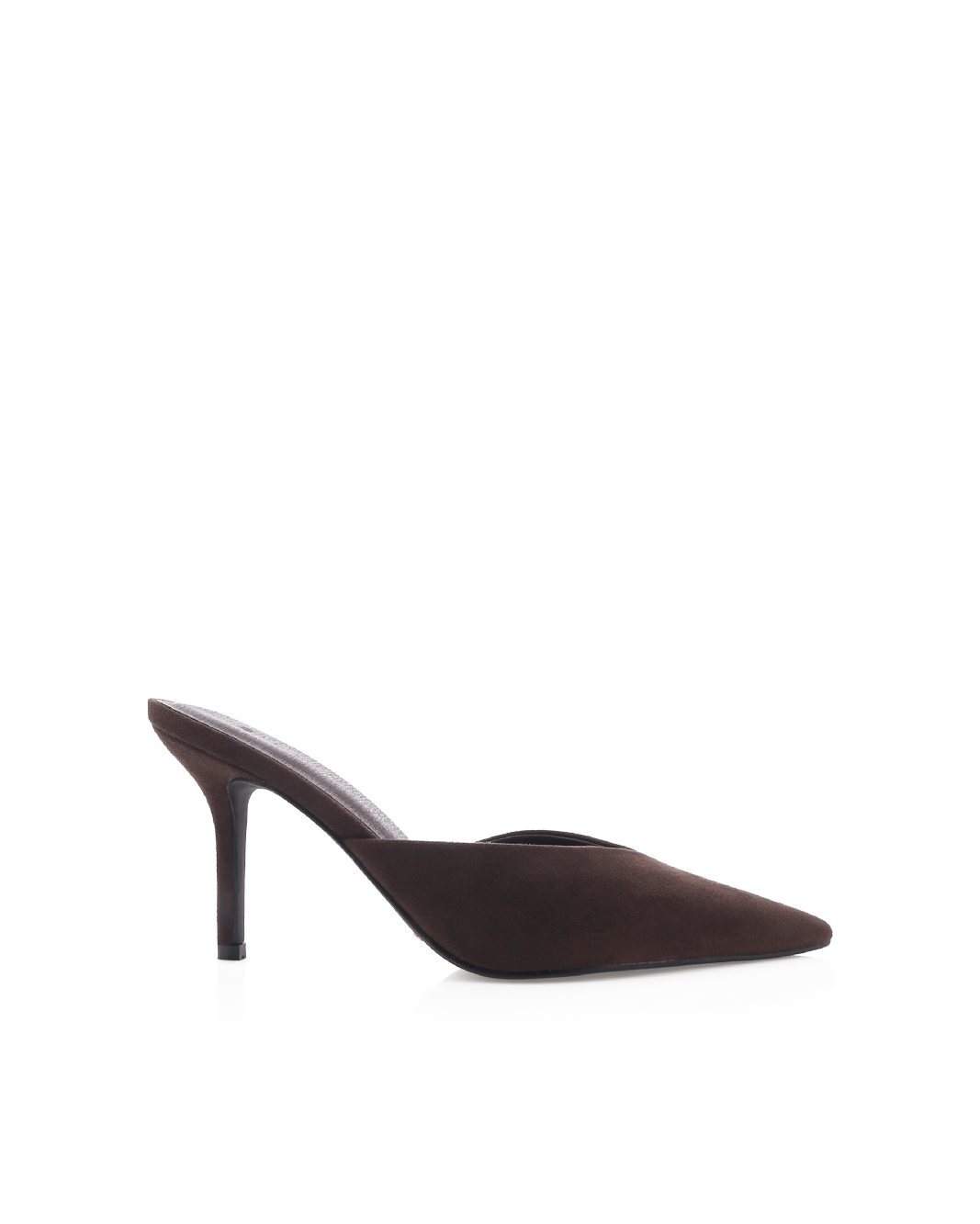Karey Heel Dark Cacao Suede