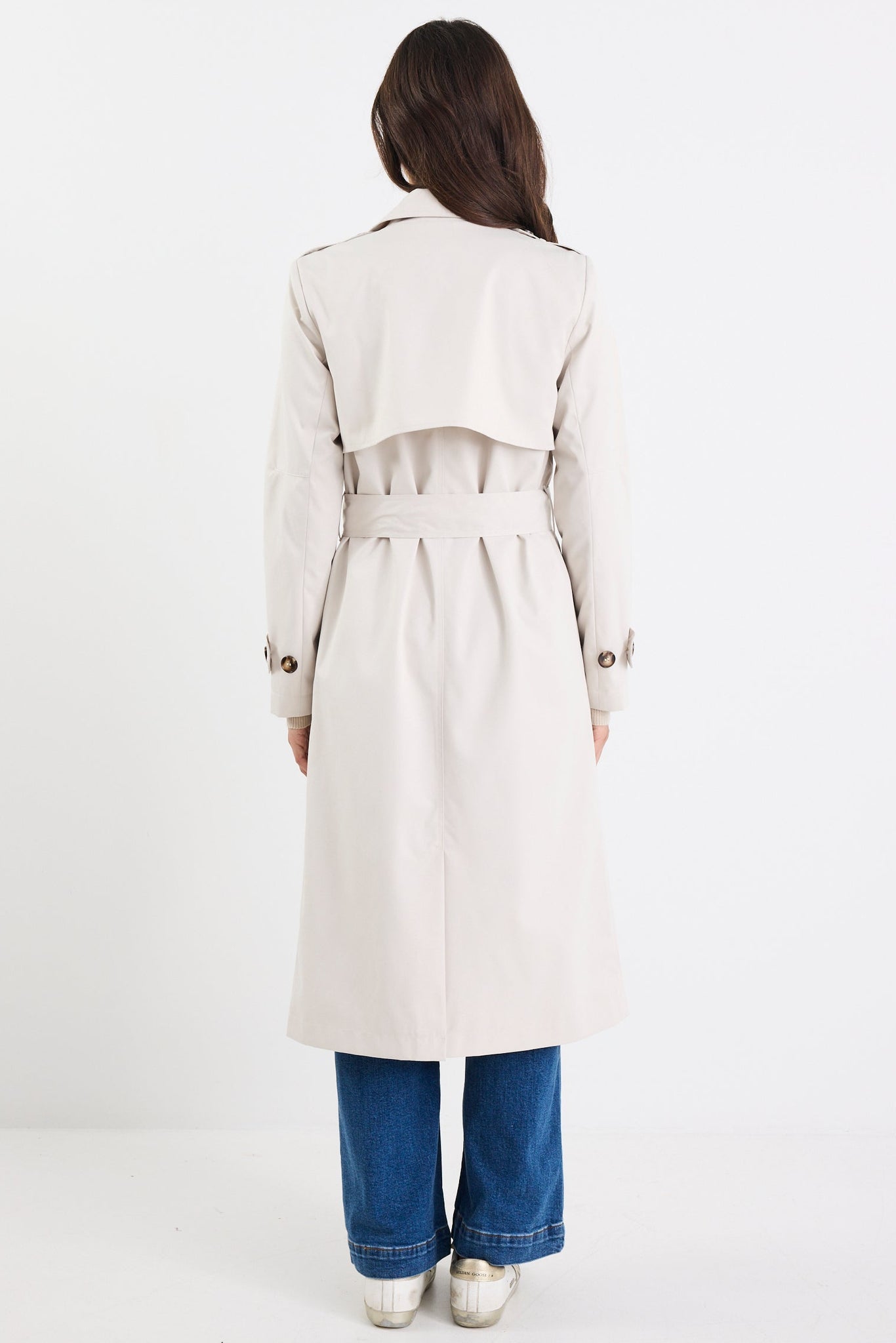 Kensington Bone Trench Coat Bone