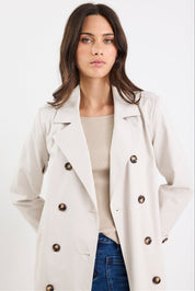 Kensington Bone Trench Coat Bone