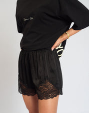 Amelie Lace Short Black