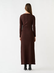Lulea Midi Dress Coffee