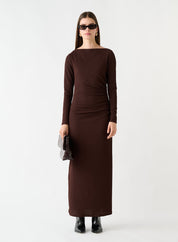 Lulea Midi Dress Coffee
