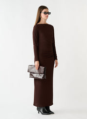Lulea Midi Dress Coffee