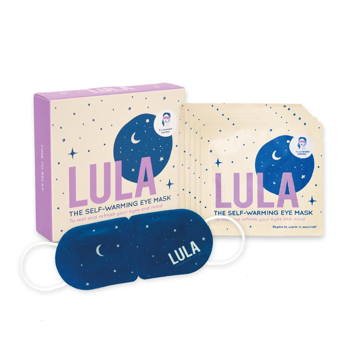 Lavender Self-Warming Eye Mask 5pk