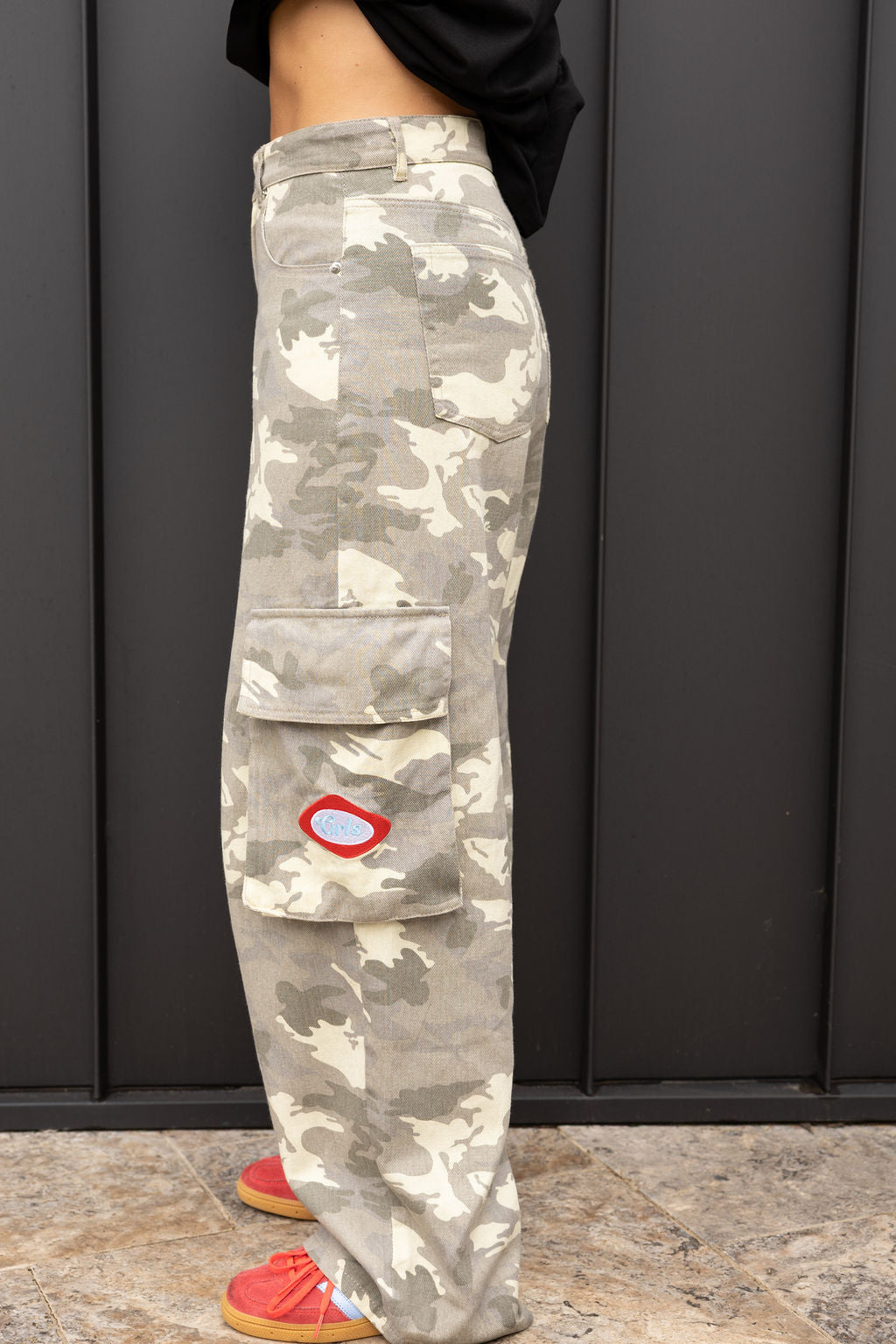 Camo Cleo Cargos - Regular Length