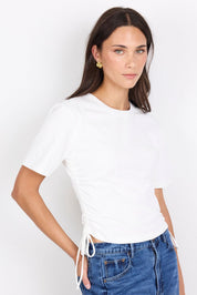 Lyrics White Tie Side Detail Tee