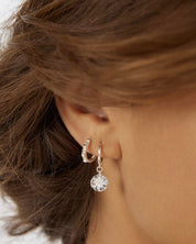 Estrella Siver & Zircon Hoop Huggies