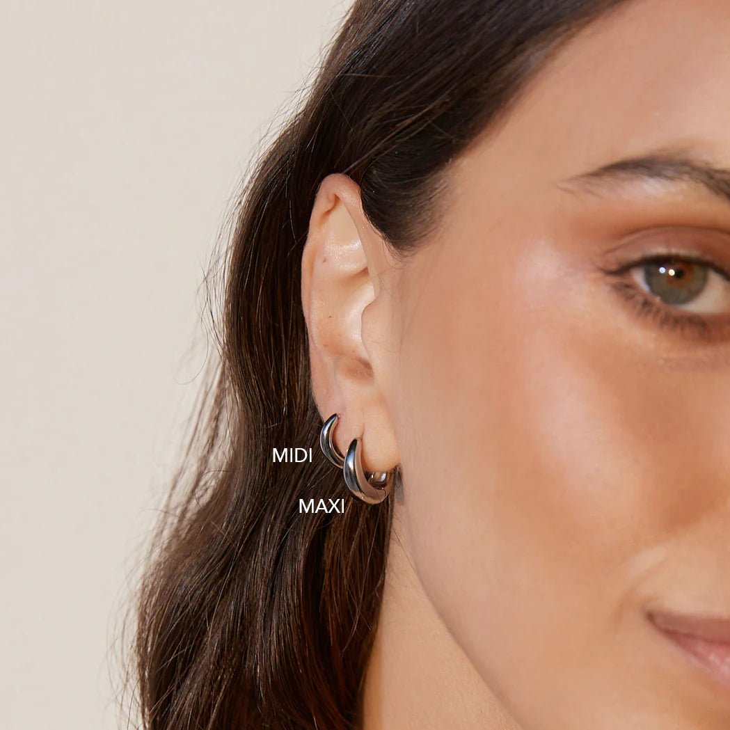 Max Silver Earrings Midi