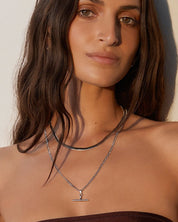 Sylvia Silver Snake Chain Necklace