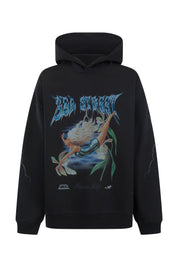 Metallic Diver Oversized Hoody