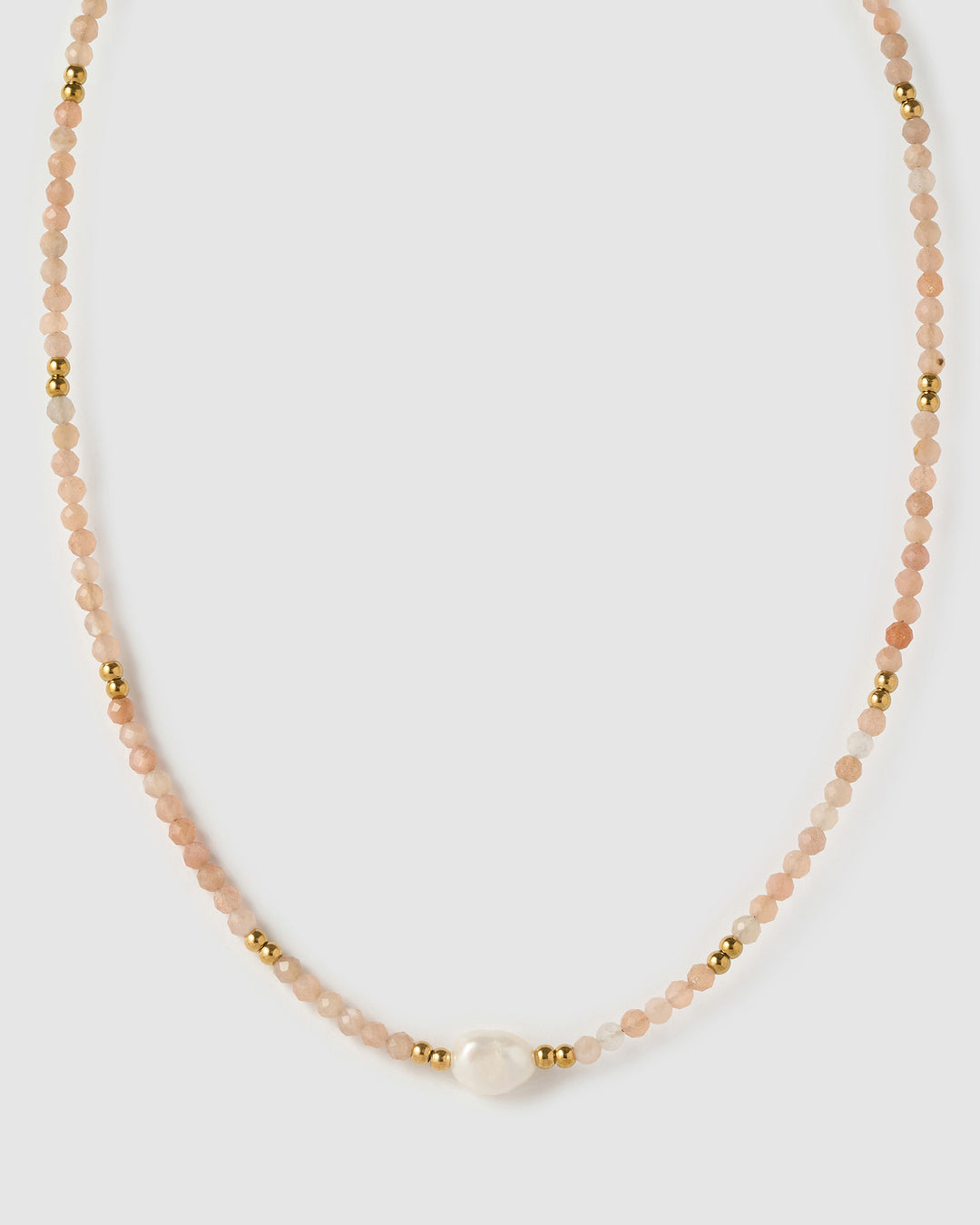 Mila Gemstone Pearl Choker