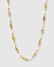 Mimi Pearl & Gold Necklace