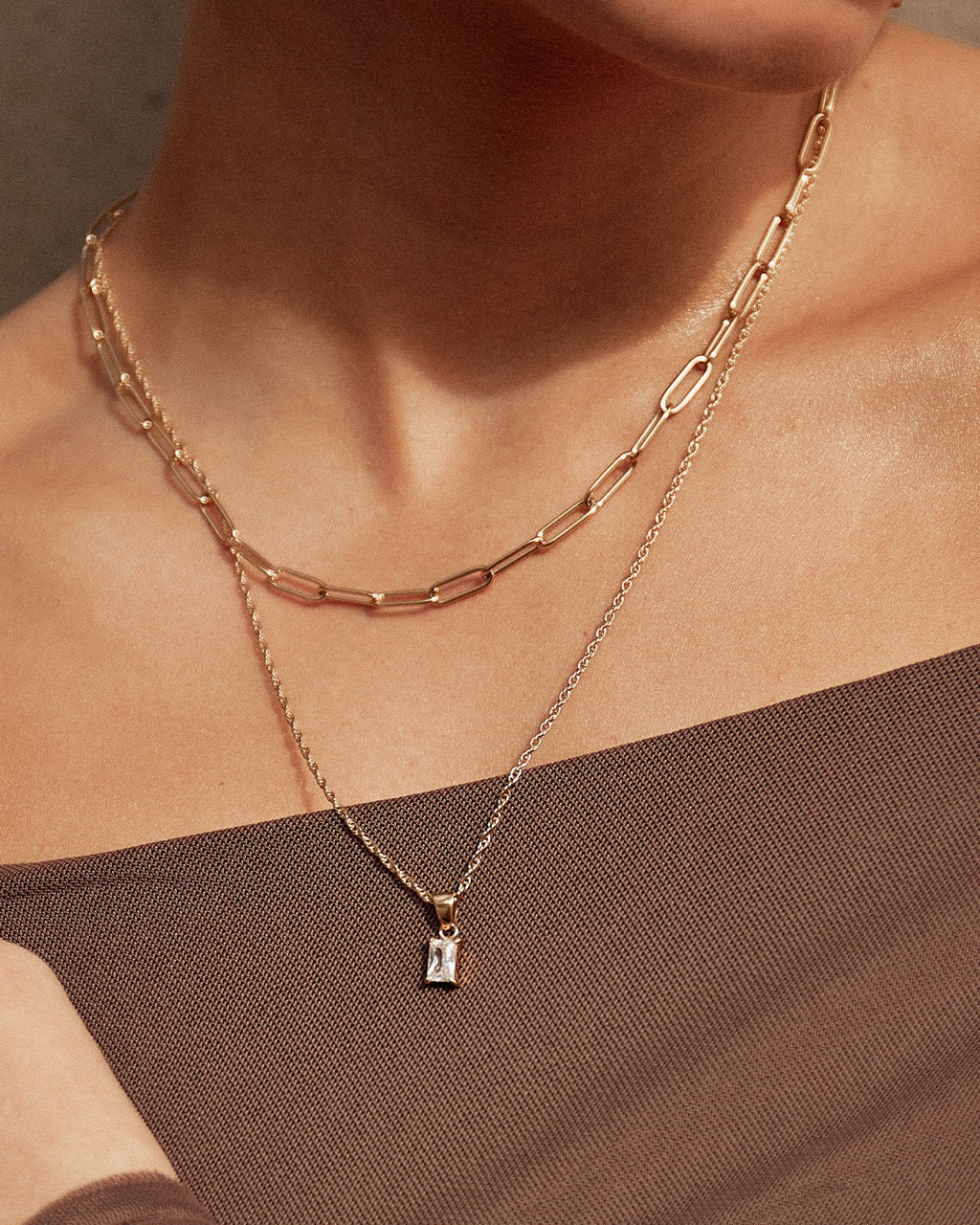 Valencia Gold Stacking Chain - Short