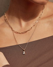 Valencia Gold Stacking Chain - Short