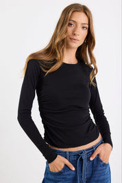 Muster Black Stretch Rouched Side
