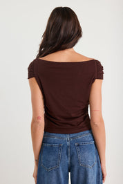 Nightlife Dark Chocolate Stretch Multi Fit Sleeveless Top