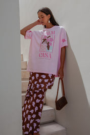 Flower Market T-shirt Pink