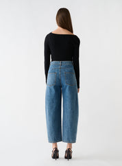 Pinnacle Knit Top Black