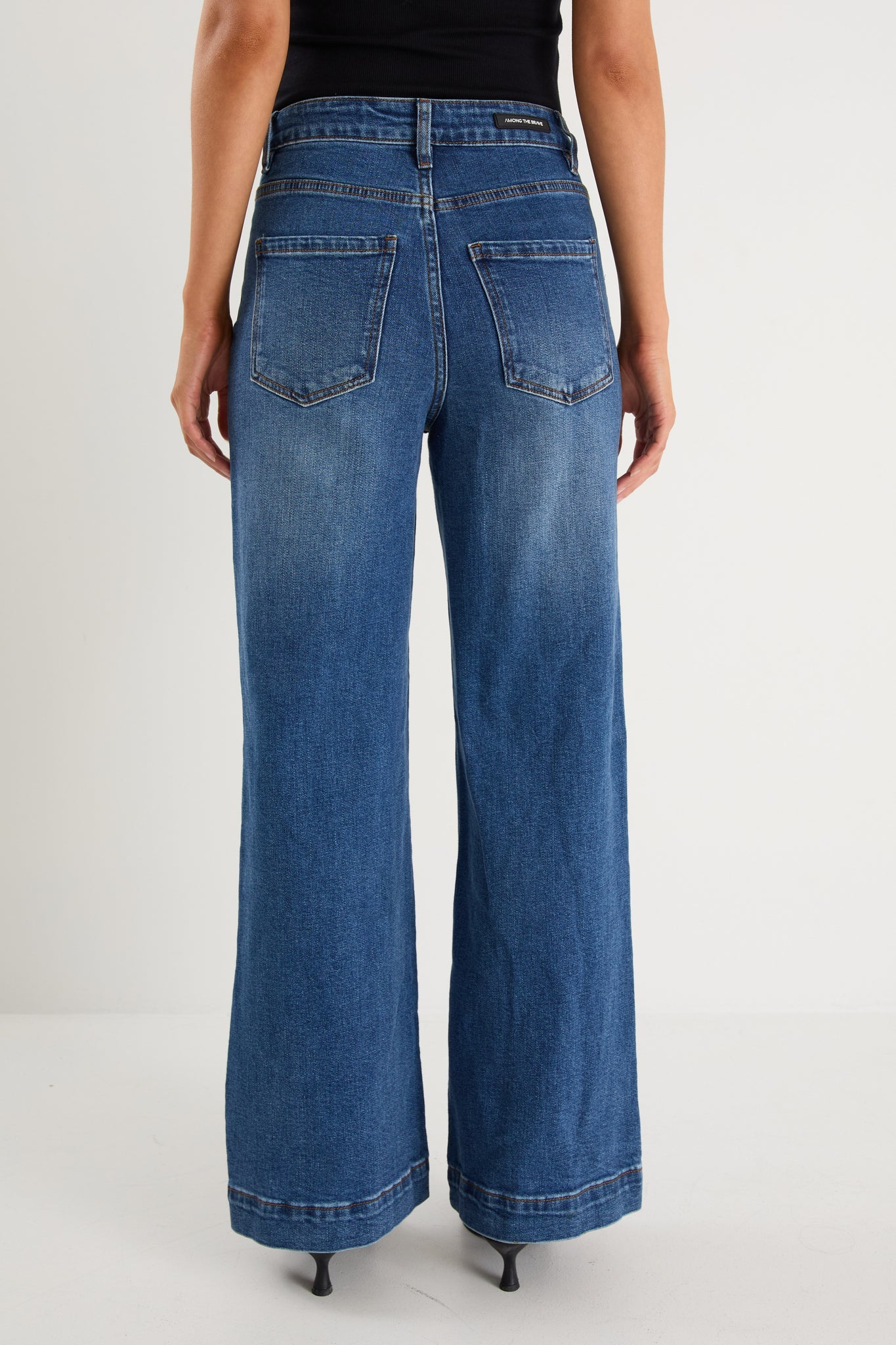 Zoey Marine Blue High Rise Pocket Jean