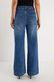 Zoey Marine Blue High Rise Pocket Jean