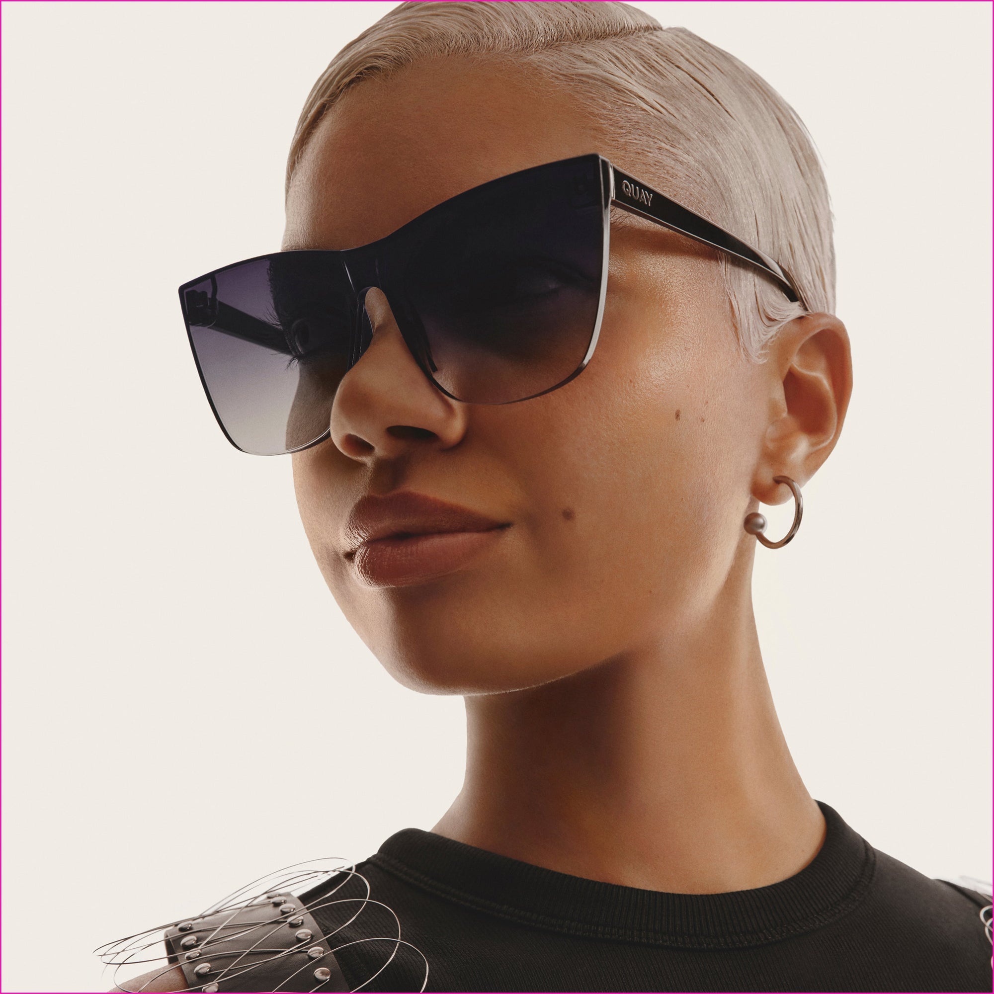 Come Thru Black Fade Sunglasses