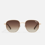 Big Time Gold Brown Sunglasses