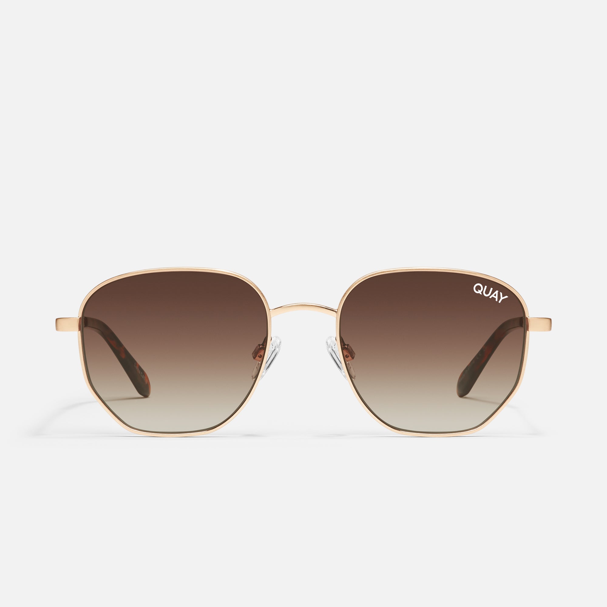 Big Time Gold Brown Sunglasses
