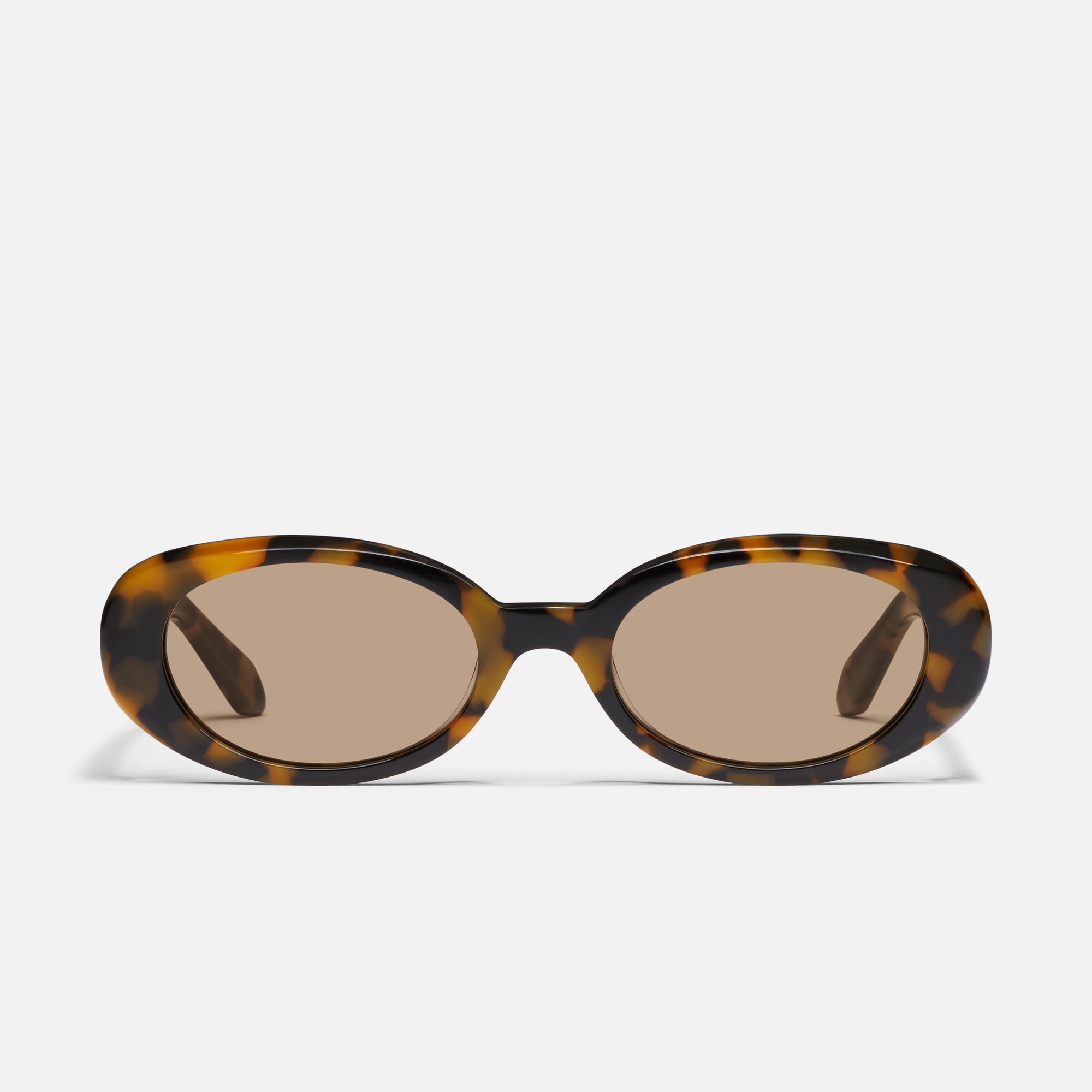Felt Cute Pebble Tortoise Frame Tan Lens