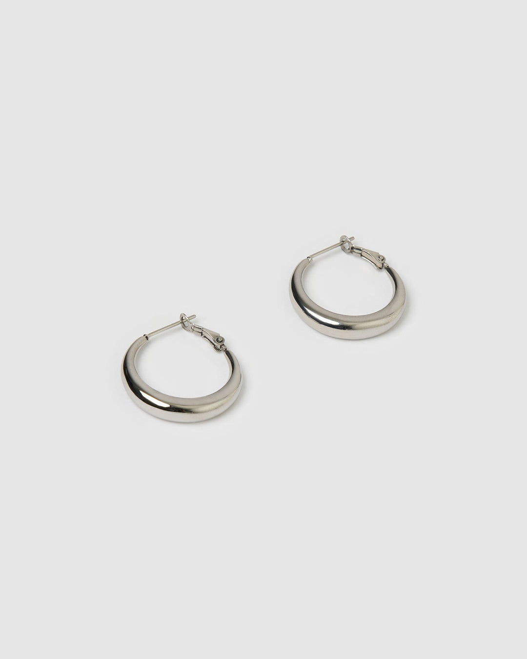 Riley Silver Hoop Earrings - Small