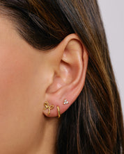 Cassia Stud Earrings - Stone