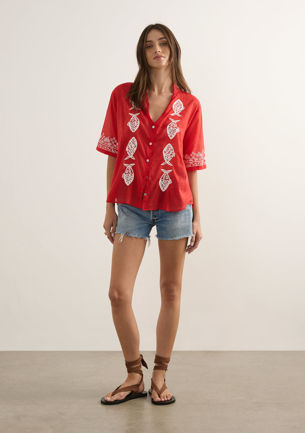 Sardine Embroidered Blouse
