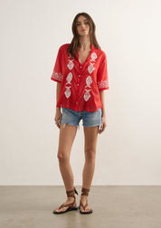Sardine Embroidered Blouse