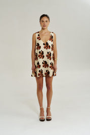 V Neck Mini Dress Butter Fleur