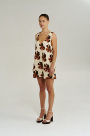 V Neck Mini Dress Butter Fleur