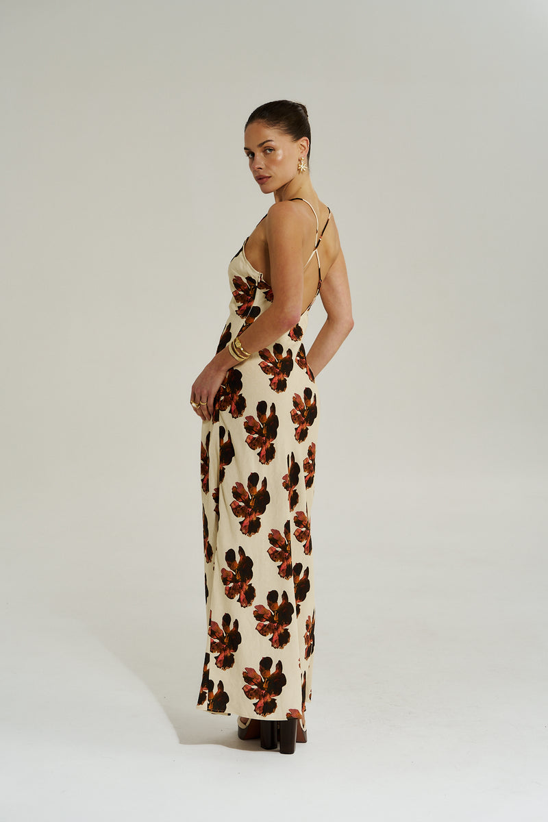 Amelie Maxi Dress Butter Fleur