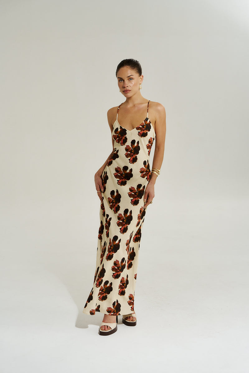 Amelie Maxi Dress Butter Fleur
