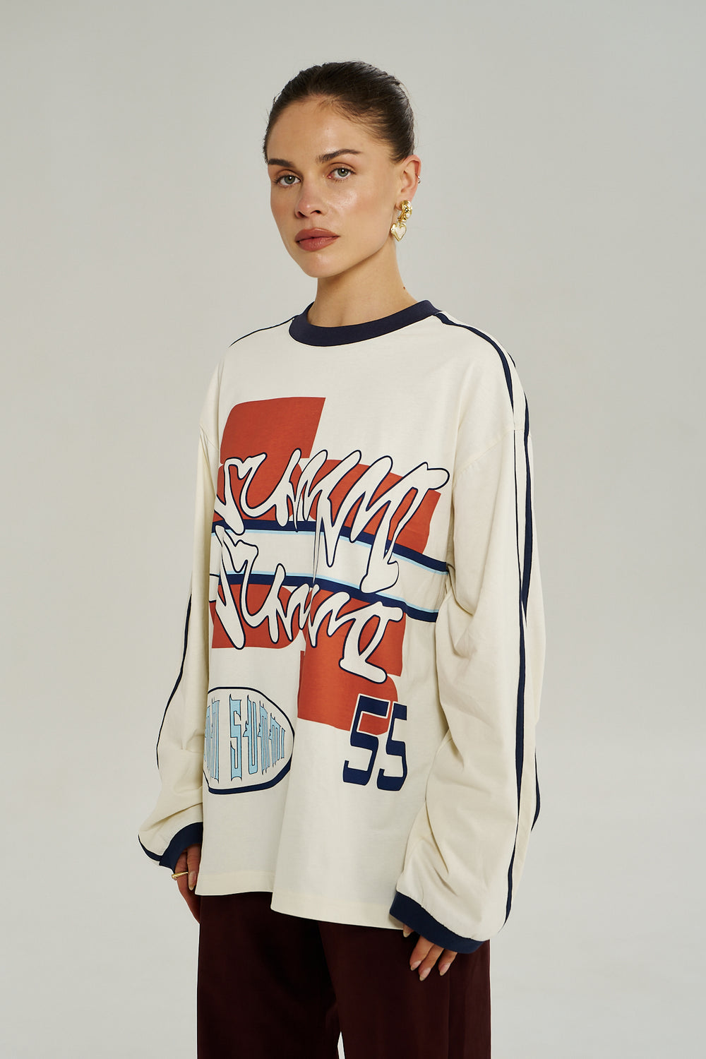 Bleu 55 Long Sleeve Tee Vintage White