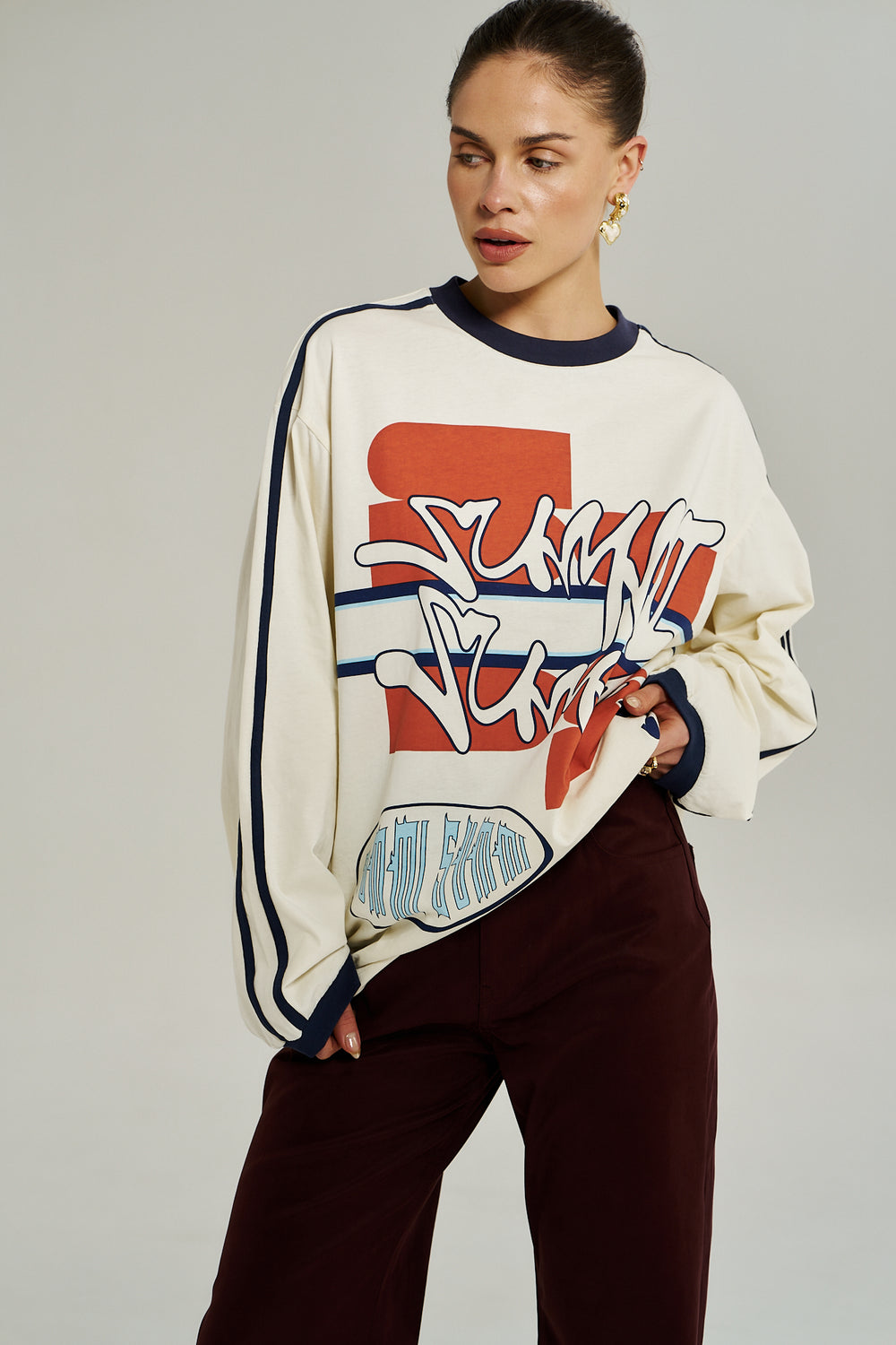 Bleu 55 Long Sleeve Tee Vintage White
