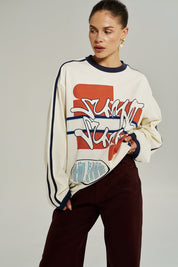 Bleu 55 Long Sleeve Tee Vintage White