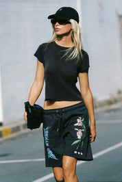 Metallic Boy Track Short