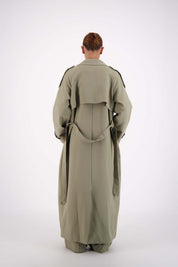 Serena Trench Steel Sage
