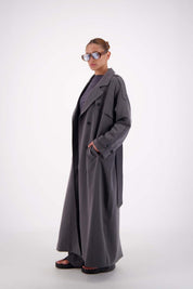 Serena Trench Steel Grey