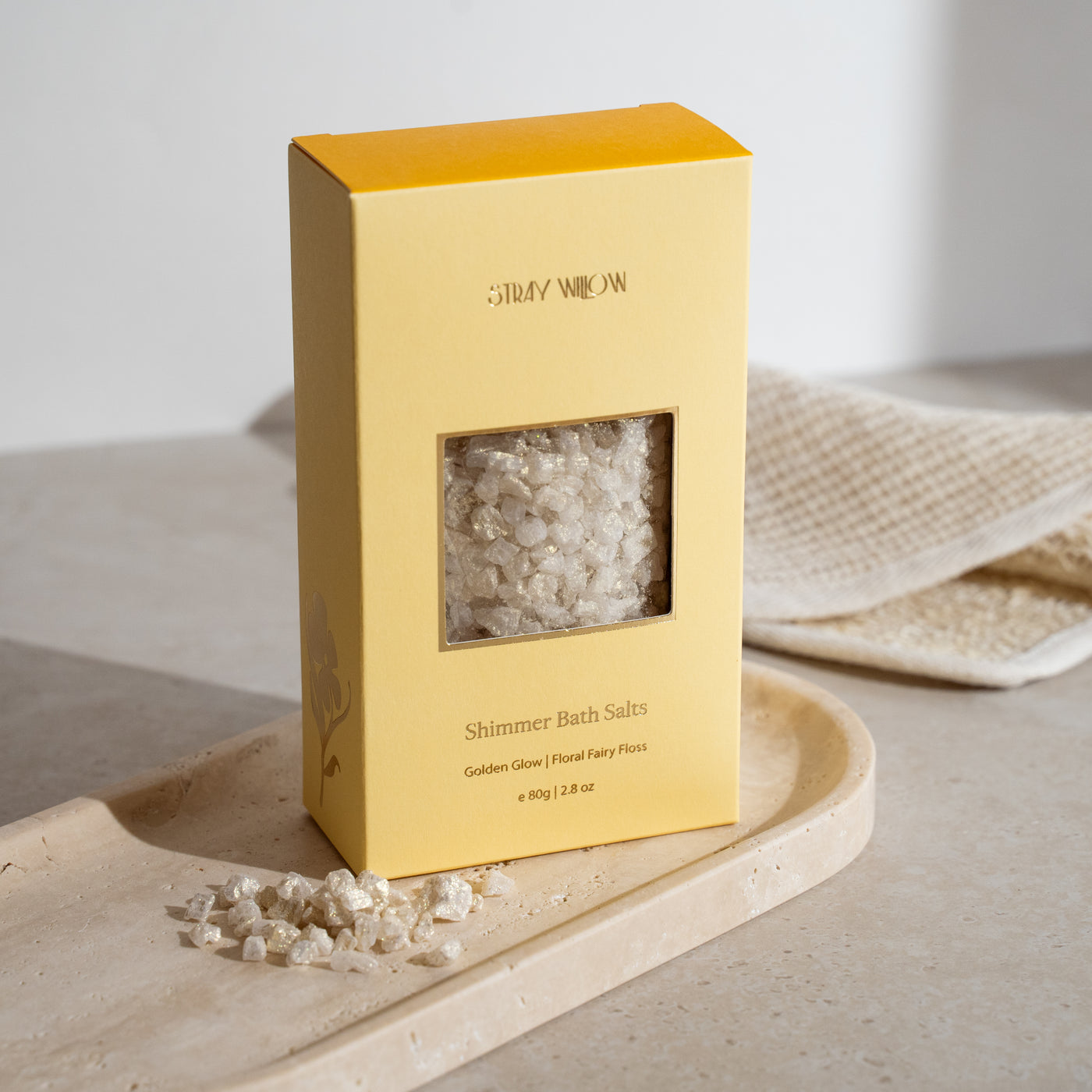 Shimmer Bath Salts Golden Glow
