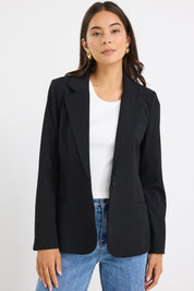 Suave Black Fitted Short Blazer
