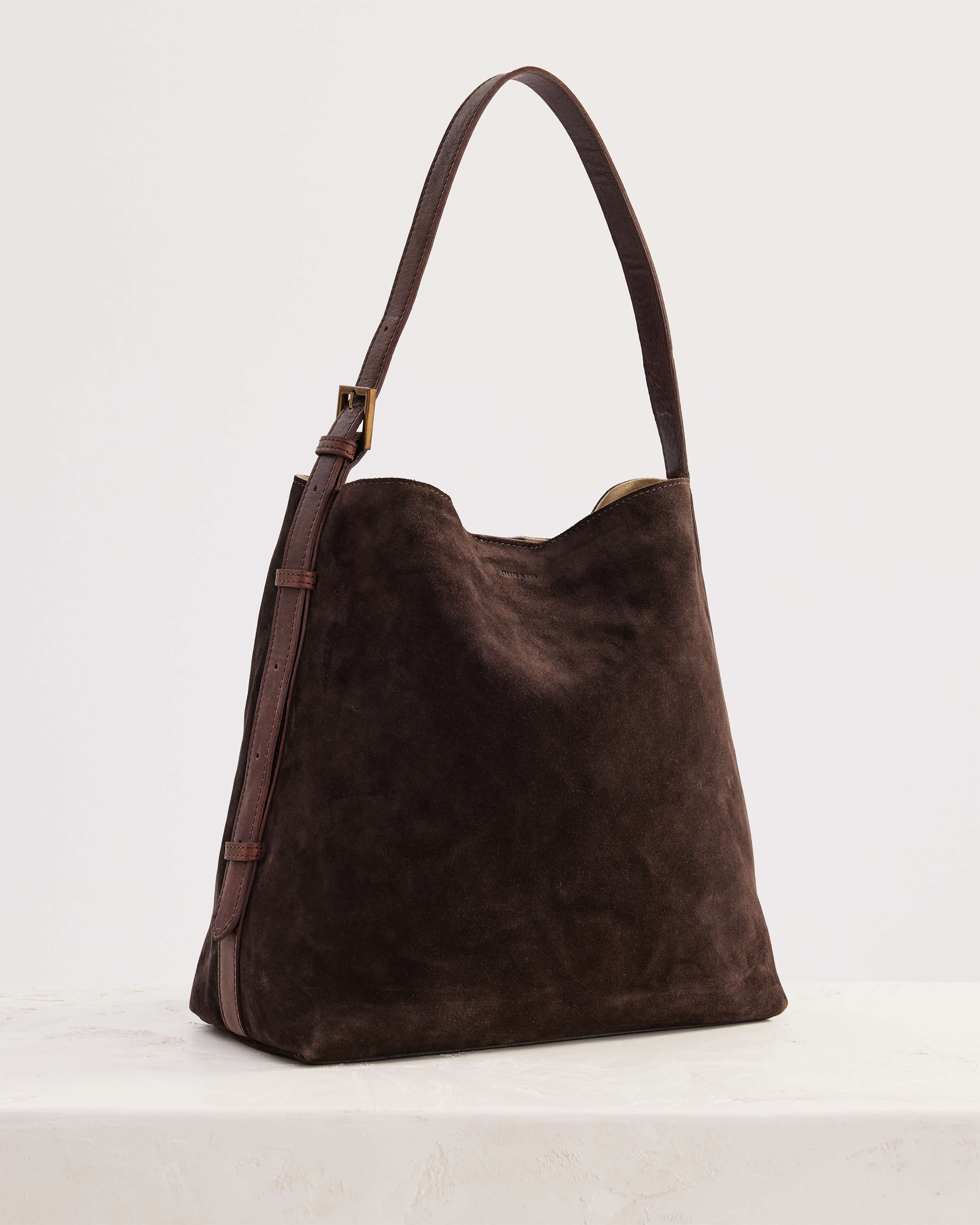 Suede Cabas Tote Chocolate