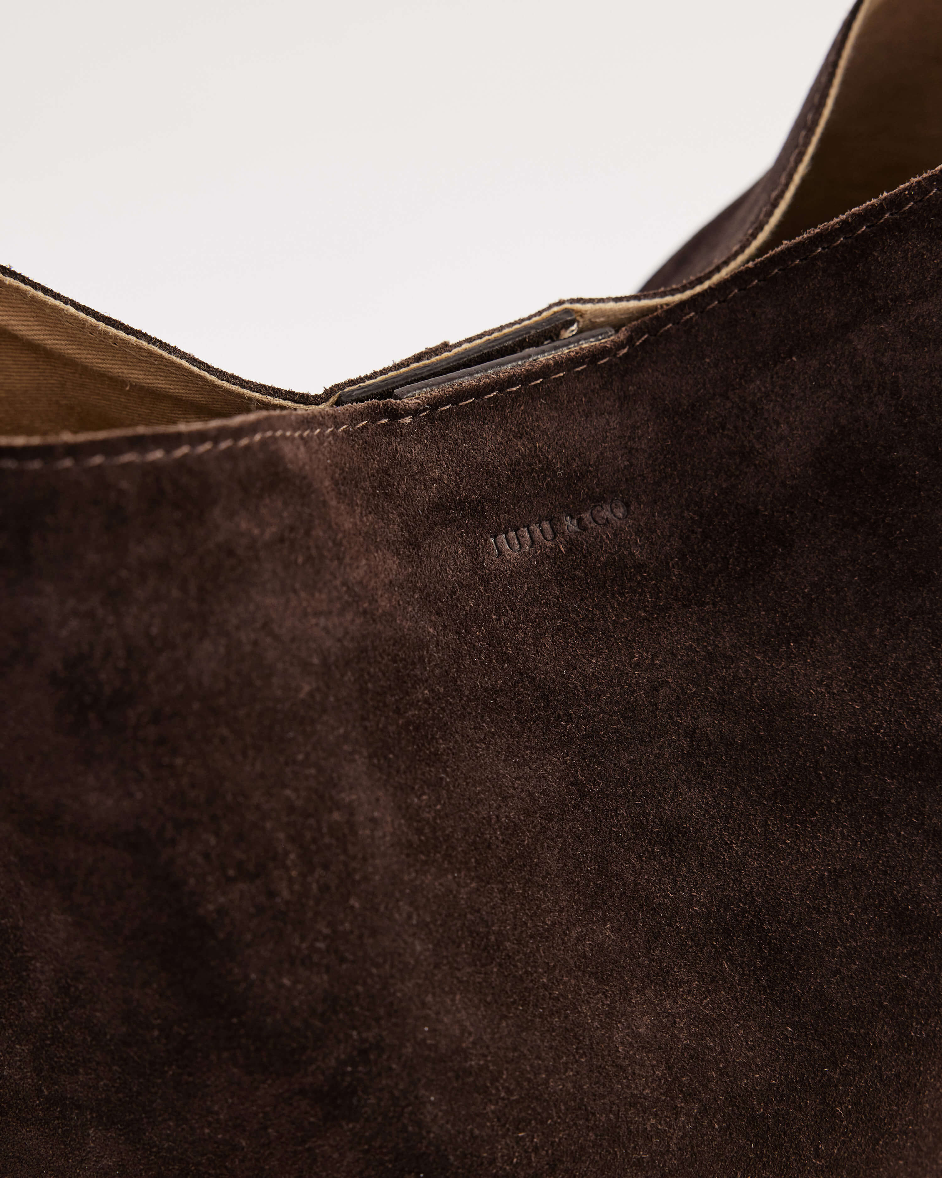 Suede Cabas Tote Chocolate