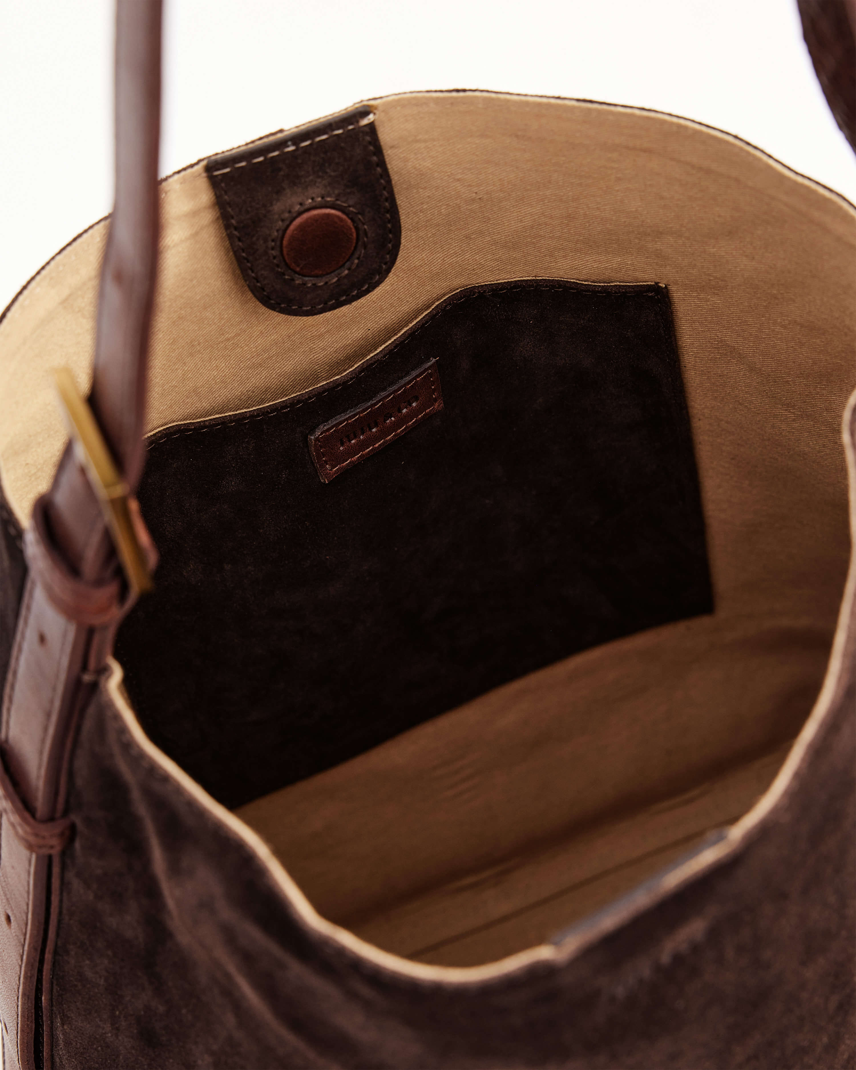 Suede Cabas Tote Chocolate