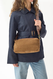 Suede Teddy Bag Chestnut